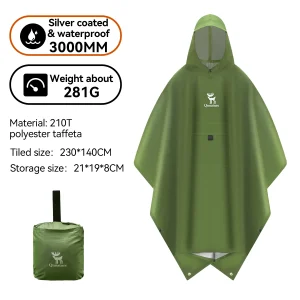 Lightweight Raincoat 3000mm For Outdoor Activities