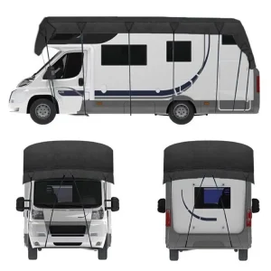 Waterproof RV Roof Cover 210D Oxford Cloth Roof Protective Cover 5x3M RV Sun Protection Waterproof Sunshade Protector